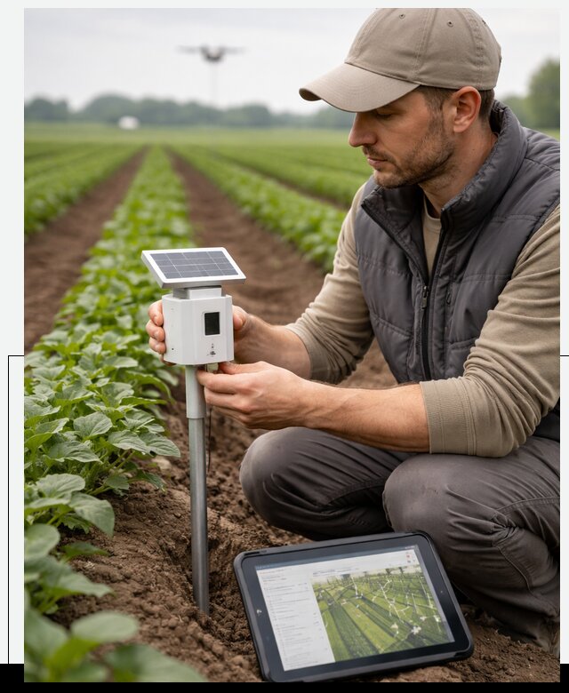 IoT мониторинг сельскохозяйственных полей и контроля в Борисоглебске