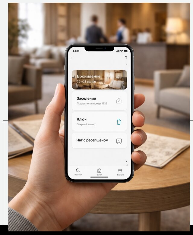 Мобильное приложение для гостей отеля в Борисоглебске, управление сервисом